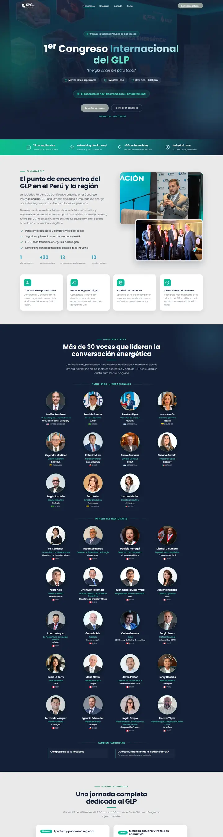 Web de SPGL en escritorio