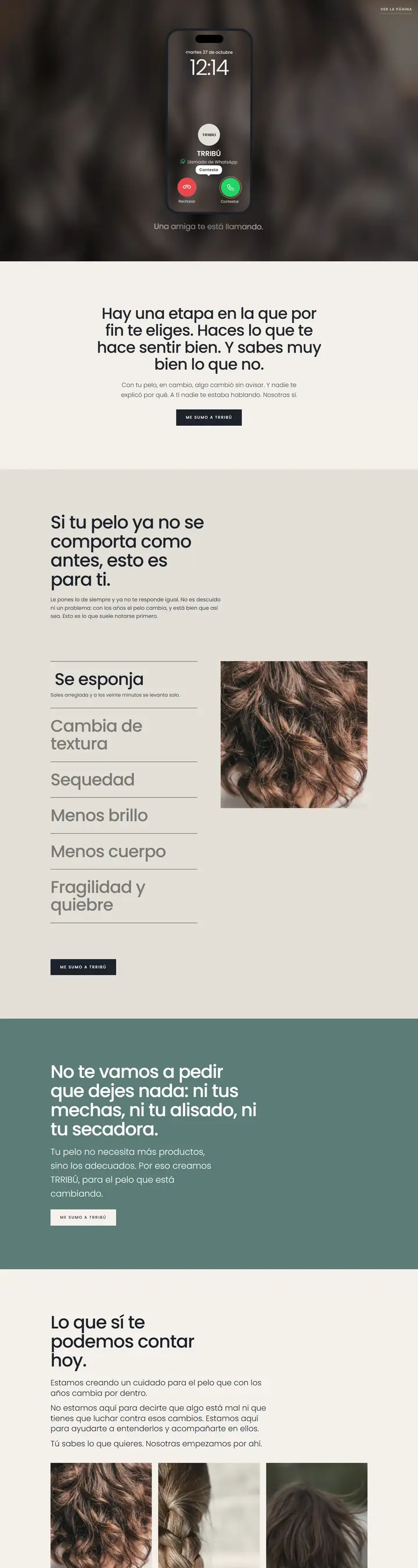 Web de TRRIBÚ en escritorio