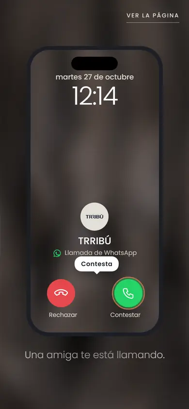 Web de TRRIBÚ en celular